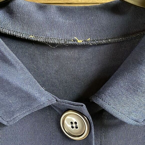 Notations Ladies Navy Blue 3 Button Babydoll Style Blouse, See Description - Picture 4 of 6